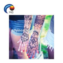 Beliebte Henna Schablonen Mehndi Stil Body Art Körper Dekoration in heißer Verkauf